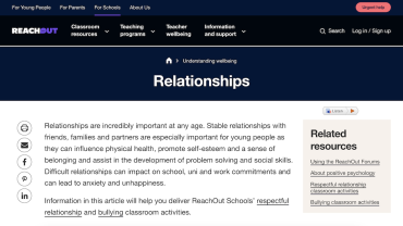 ReachOut: Relationships