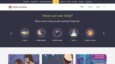 Kids Helpline - Parents Section